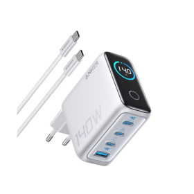 Anker Laptop Charger (140W, 4-Port, PD 3.1) with USB-C Cable
