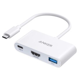 Refurbished Anker PowerExpand 3-in-1 USB-C PD Hub (White)