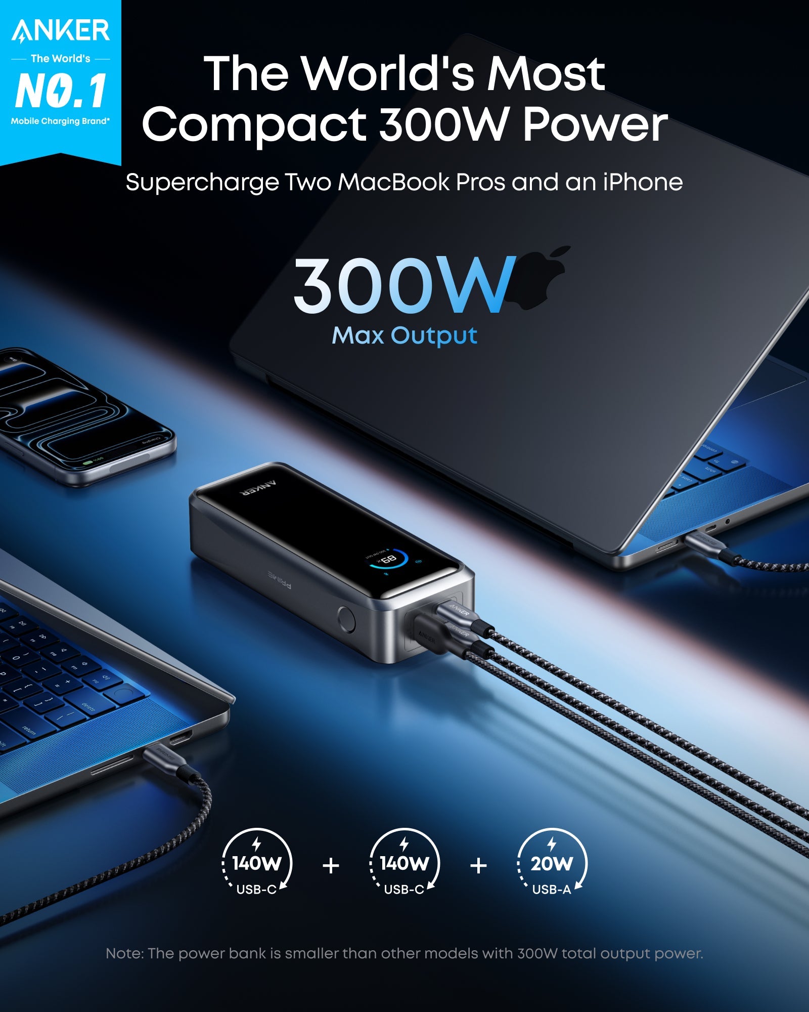 Anker Prime Power Bank (26K, 300W) and 100W Charging Base - Image 3