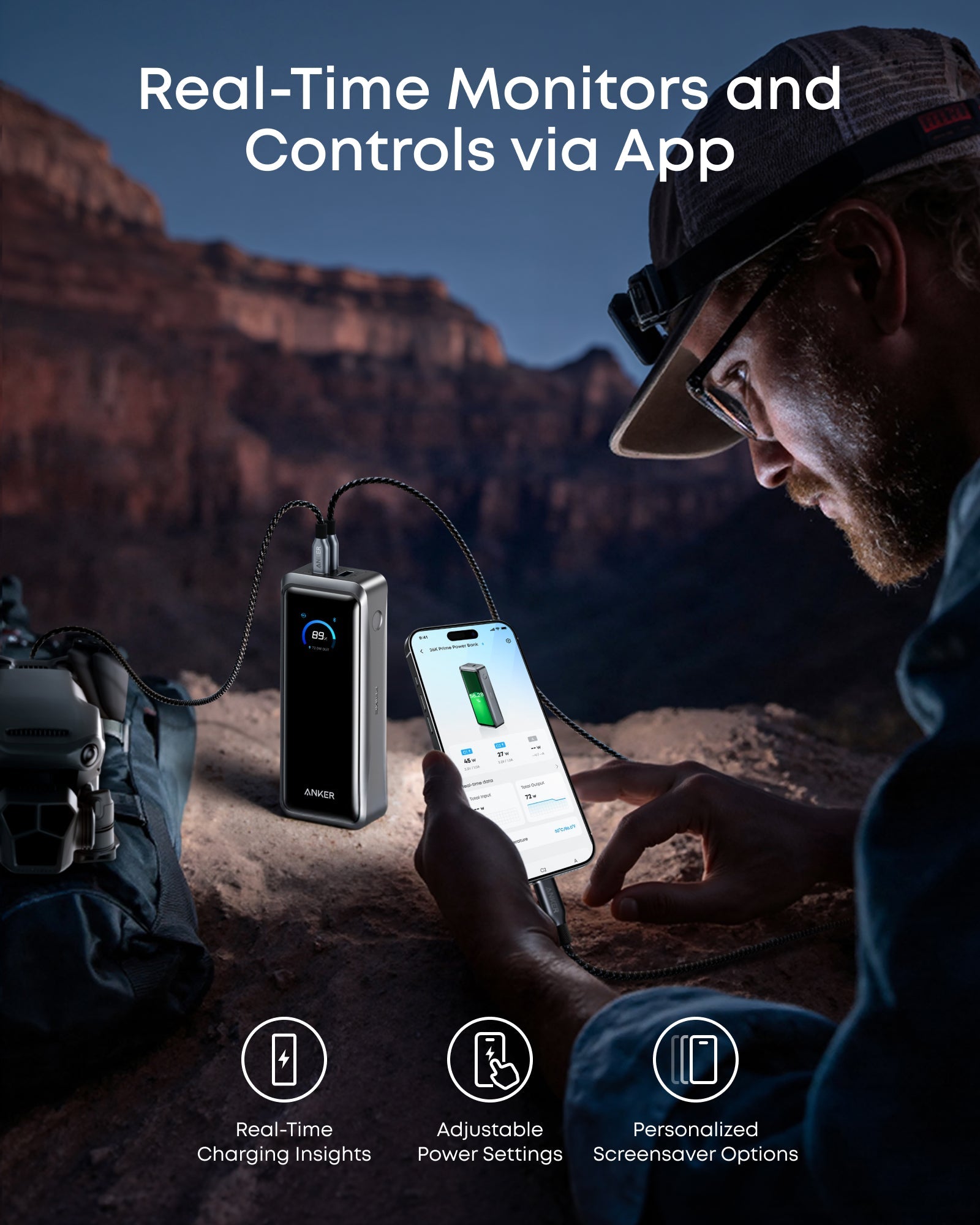 Anker Prime Power Bank (26K, 300W) and 100W Charging Base - Image 7