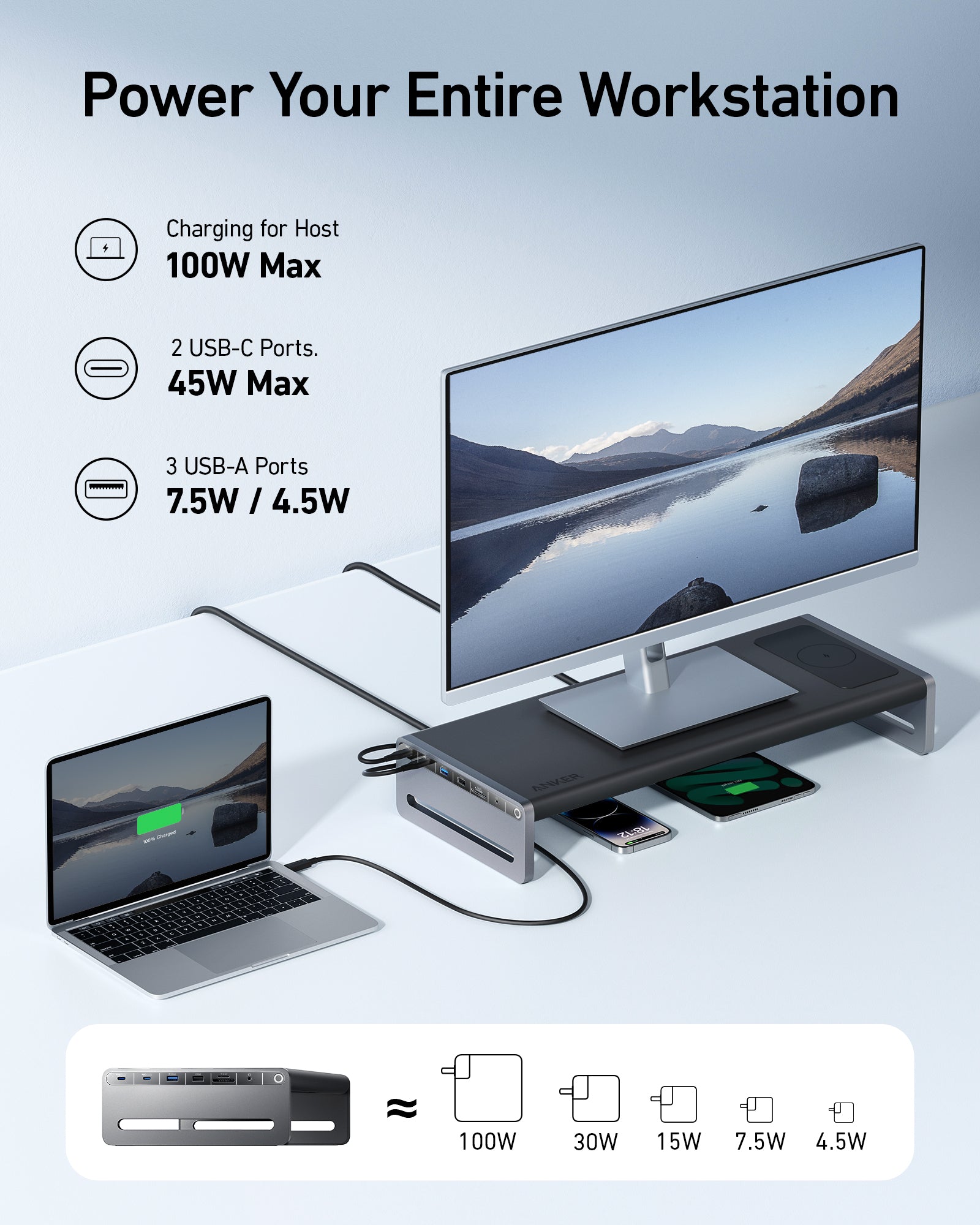 Anker 675 USB-C Docking Station (12-in-1, Halterung, Kabellos) - Image 5