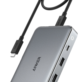 Refurbished Anker 563 USB-C Hub (10-in-1, Dual 4K HDMI, For MacBook)