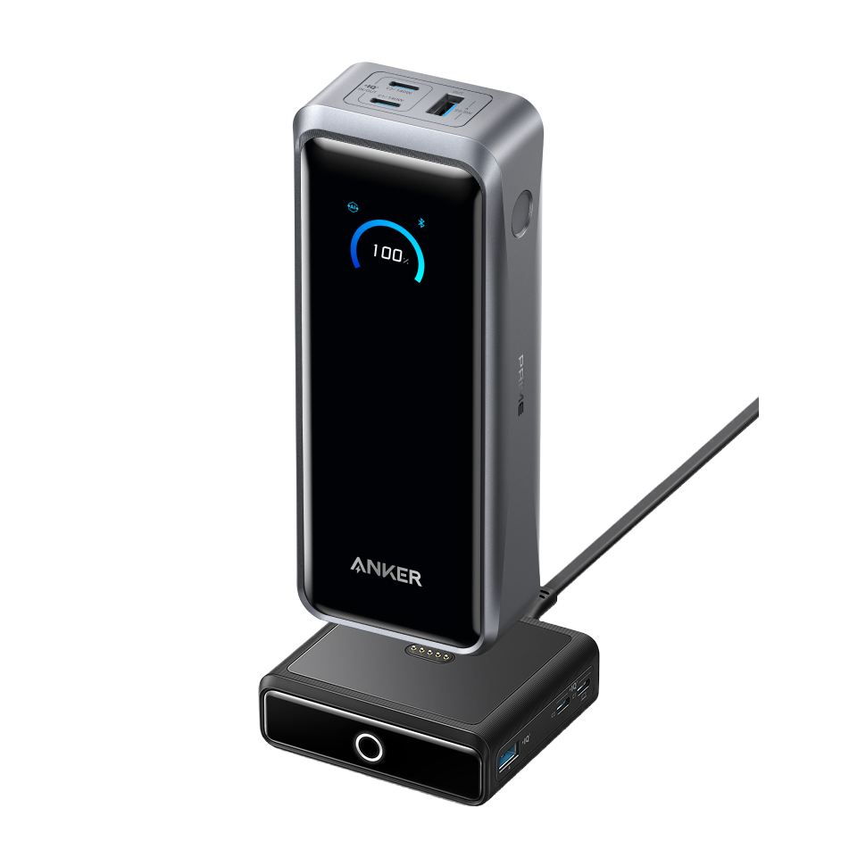 Anker Prime Power Bank (26K, 300W) and 100W Charging Base