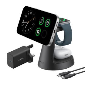 Anker MagGo Wireless Charging Station (3-in-1, Dock Stand)