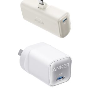 Anker Nano Power Bank and Anker 511 Charger (Nano 3, 30W)